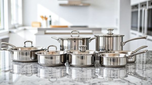 Top 5 sets de poêles en inox pour cuisiner sainement