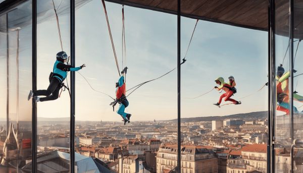 Venez vivre des activités inédites à la tête dans les nuages lyon part-dieu
